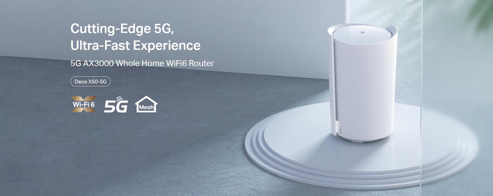 TP-Link 5G AX3000 Whole Home Mesh Wi-Fi 6 Gateway [ Deco X50-5G ]