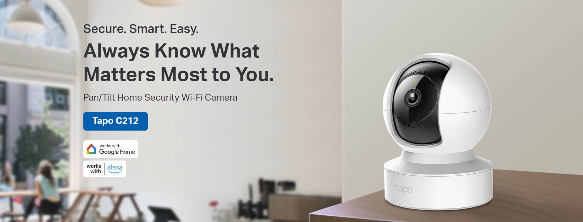 TP-Link Tapo C212 Pan/Tilt Home Security Wi-Fi Camera [ Tapo C212 / Ver: 2.0 ]