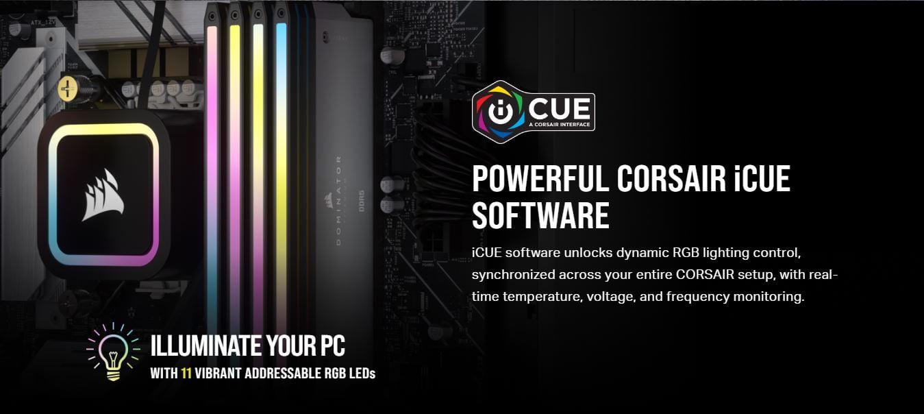 CORSAIR DOMINATOR TITANIUM RGB DDR5 RAM Kit - 64GB (2 x 32GB) - 6000MT/s - CL30 - CMP64GX5M2B6000Z30