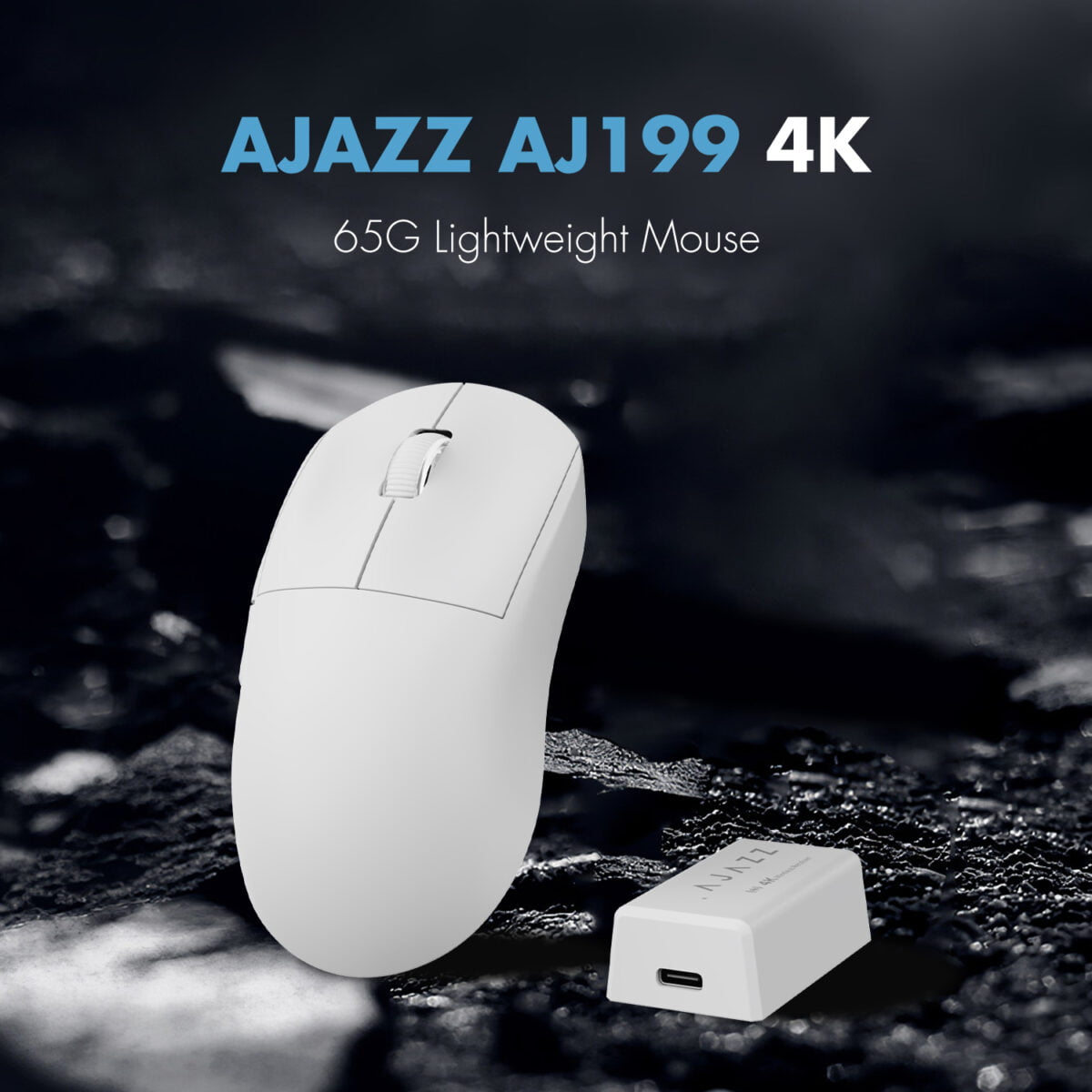 Ajazz AJ199 4K Wireless Gaming Mouse - white - Image 5