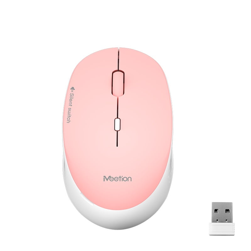 meetion Wireless Silent Mouse R570 - pink 