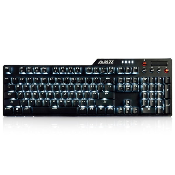 Ajazz AK35I wired Mechanical Keyboard - black color - red switch