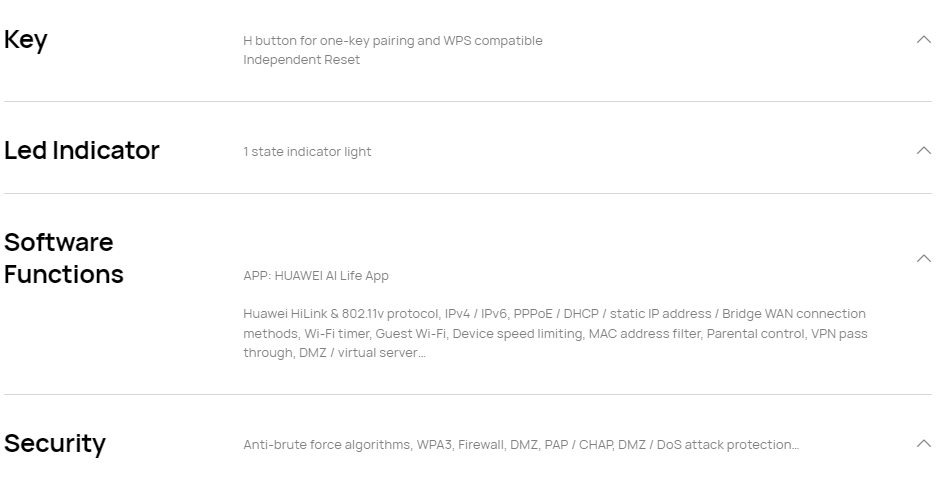HUAWEI WiFi 6 plus AX3 wireless router - 2.4 GHz & 5 GHz - up to 3000 Mb/s - WS7100 V2 - Usher in the Era of Wi-Fi 6 - Larger Bandwidth with 160 MHz, High-Speed
