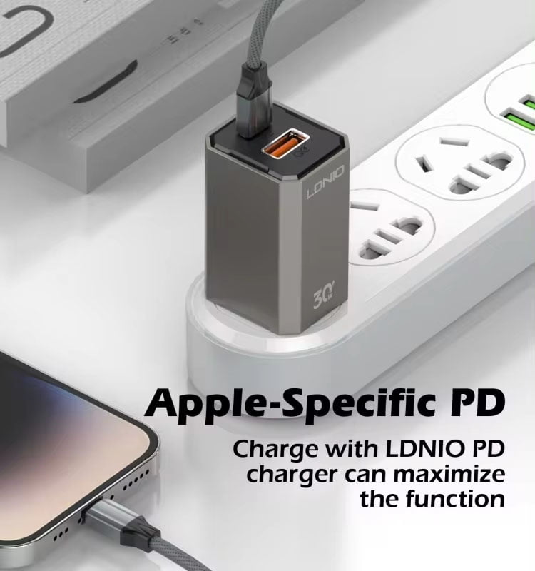 LDNIO 30W Type-C to iPhone Lightning Fast Charging Cable – Grey [ LC441i ]