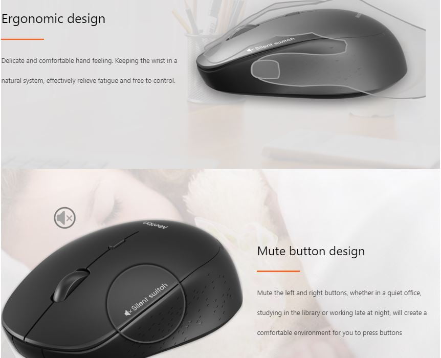 meetion Wireless Silent Mouse