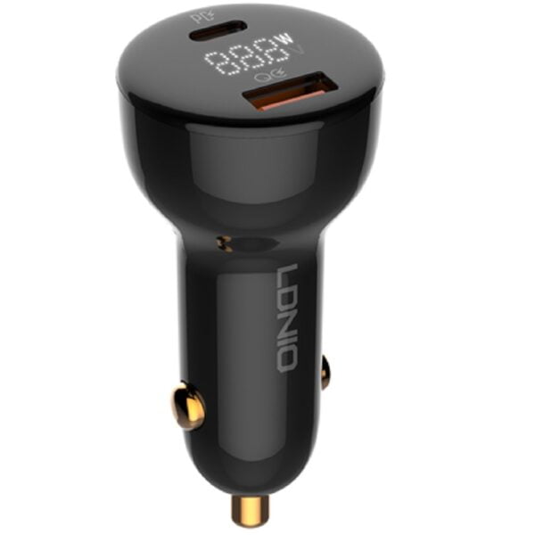 LDNIO Car Charger C101 100 Type C Fast Charging PD USB QC