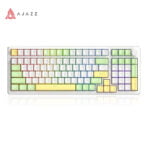 Ajazz AK992 Spring Green RGB Mechanical Keyboard (Red Switch / Bluetooth / Wireless / USB-C Wired) [ AK992 ]