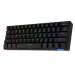 Ajazz STK61 60% Mechanical Keyboard (Black / Brown Switch / Wireless / Bluetooth / Wired) [ STK61 ]