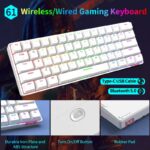 Ajazz STK61 60% Mechanical Keyboard (Black / Brown Switch / Wireless / Bluetooth / Wired) [ STK61 ]