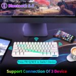 Ajazz STK61 60% Mechanical Keyboard (Black / Brown Switch / Wireless / Bluetooth / Wired) [ STK61 ]