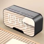 Clock Mirror Led Speaker (Bluetooth 5.0 / FM Radio / Thermometer / Alarm Clock / AUX / microSD) [ D-88 ]