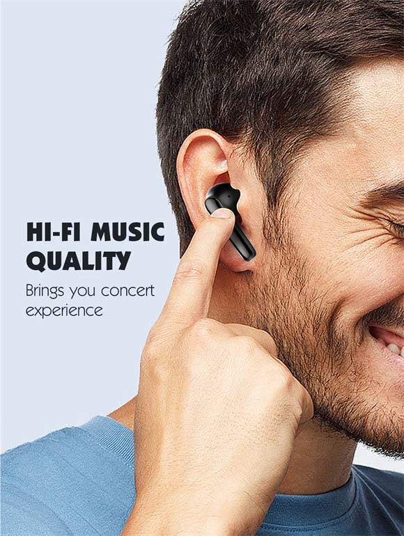 LDNIO Wireless Earphone True Bluetooth Headset Low Latency Music Touch Control Stereo Earbuds [ T01 ]