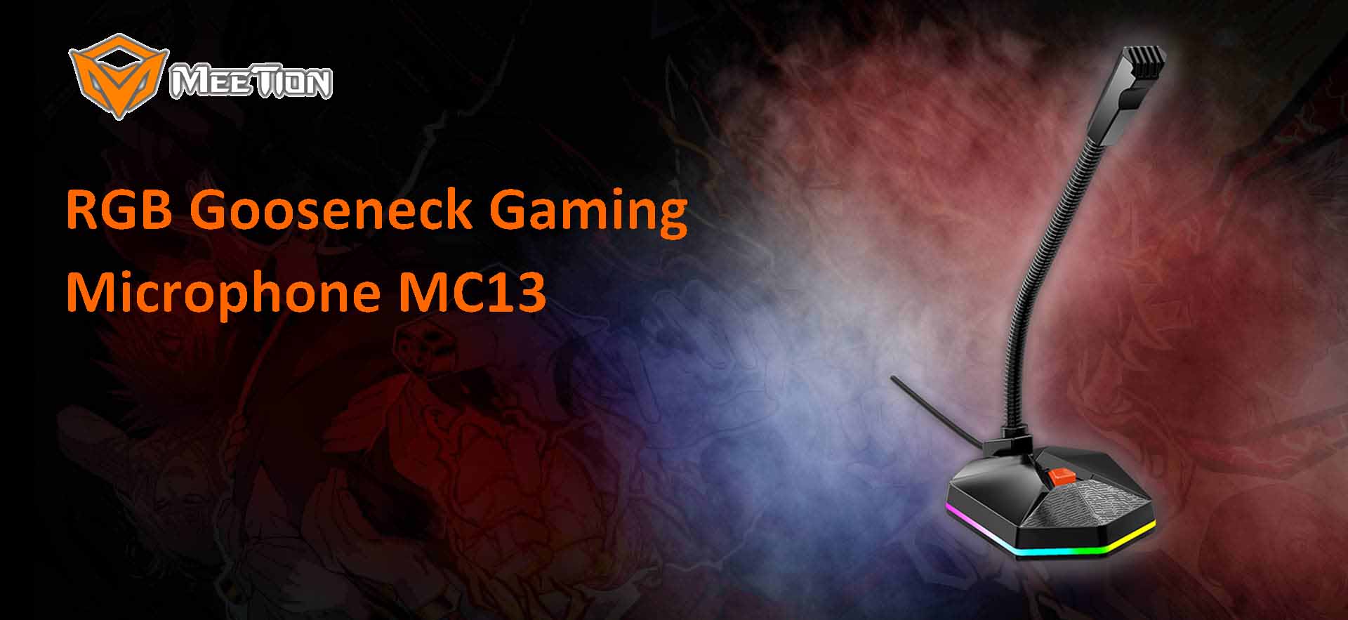 Meetion RGB Gooseneck Gaming Microphone [ MT-MC13 ]