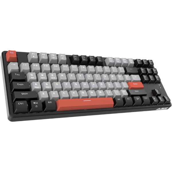Ajazz AK871 Wireless Hot Swap Mechanical Keyboard - black color - red switch