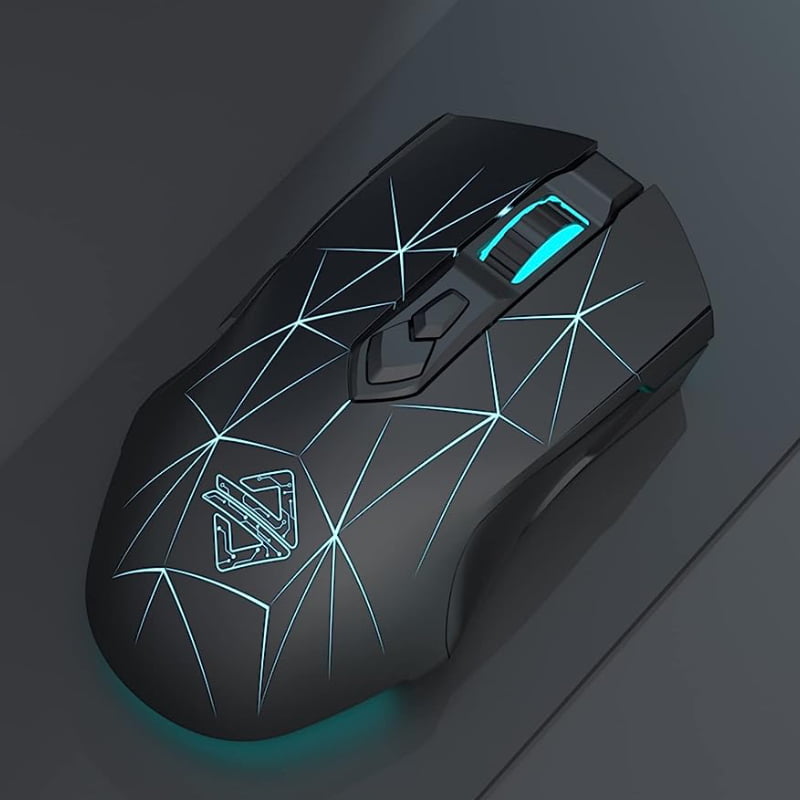 Ajazz AJ52PRO Wireless & Wired Gaming Mouse - BLACK