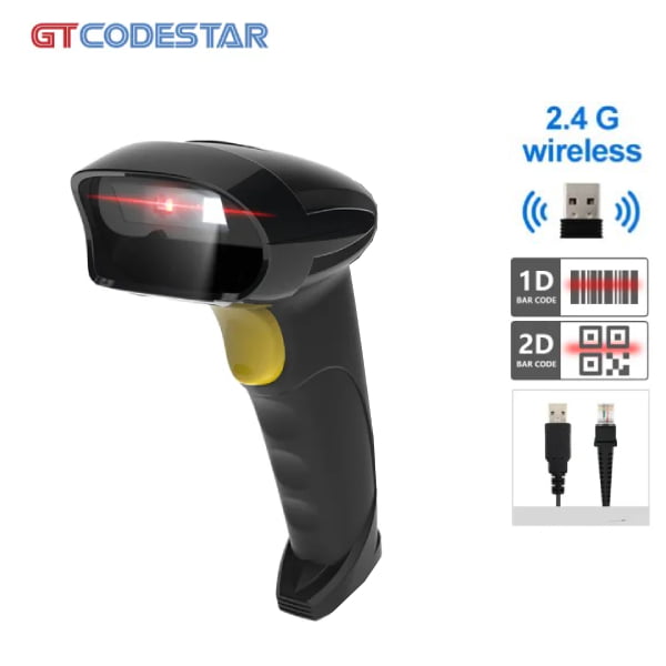 GTCODESTAR wireless laser Barcode scanner - 2D - USB interface - X-600HC
