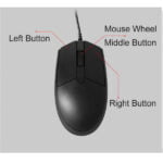 Lenovo KM102 Wired Keyboard and Mouse Combo - black color - Image 4