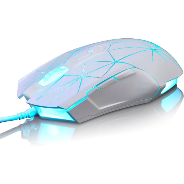 Ajazz AJ52 star watcher Wired Gaming Mouse - white
