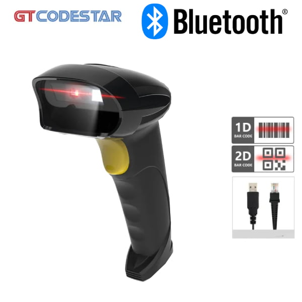 GTCODESTAR wireless laser Barcode scanner - Bluetooth / 2.4GHz - 2D - USB interface - X-600HB