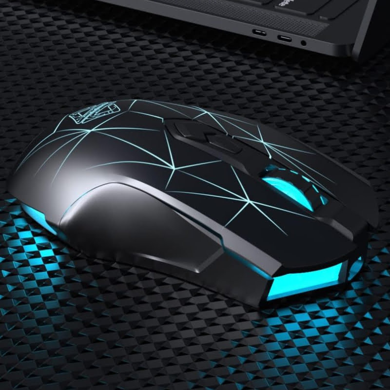Ajazz AJ52PRO Wireless & Wired Gaming Mouse - BLACK