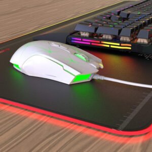 Ajazz AJ52 star watcher Wired Gaming Mouse - white - Image 2