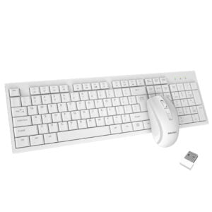 meetion 2.4GHz Wireless Combo mouse and keyboard - C4120little white