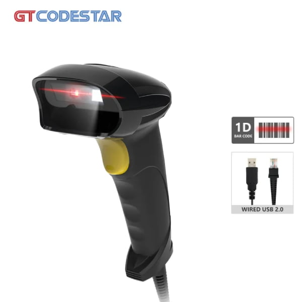 GTCODESTAR wired laser Barcode Reader - 1D - USB interface - X-600L