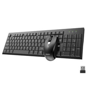 meetion 2.4GHz Wireless Combo mouse and keyboard - C4120 little black