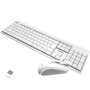meetion 2.4GHz Wireless Combo mouse and keyboard - C4120little white - Image 2