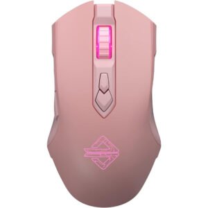 Ajazz AJ52PRO Wireless & Wired Gaming Mouse - pink