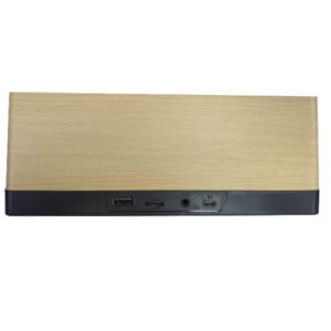 Portable speaker alarm clock V-C217 - wooden color - TF/USB/FM Radio modes - Image 3