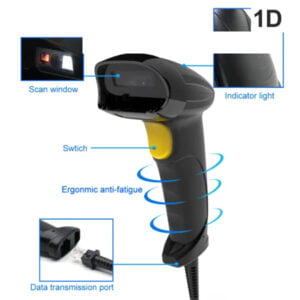 GTCODESTAR wired laser Barcode scanner - 2D - USB interface - X-600H - Image 4
