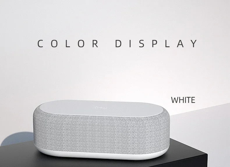 Wireless Speaker 6 in 1 (Wireless Charging / Digital Clock / Alarm / LED Light / Temperature) [ YZ-6B ]