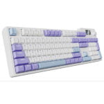 Ajazz AK35I pro V2 Wireless Hot Swap Mechanical Keyboard - white color - sea salt switch - Image 2