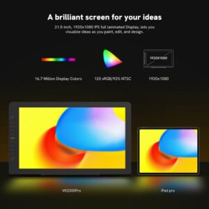 VEIKK Studio VK2200 Pro drawing monitor - 21.5-inch FHD IPS - Image 6
