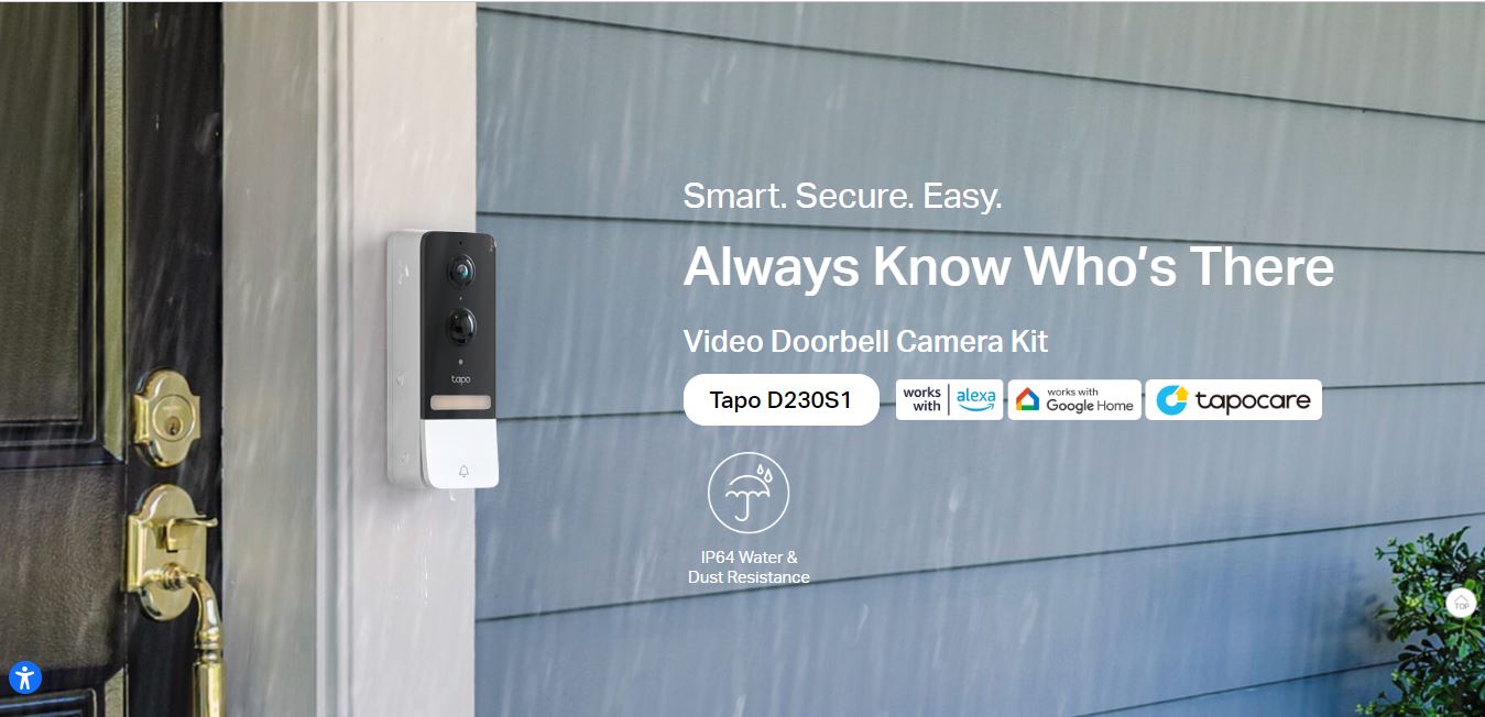 tp link Tapo Smart Battery Video Doorbell - Tapo D230S1