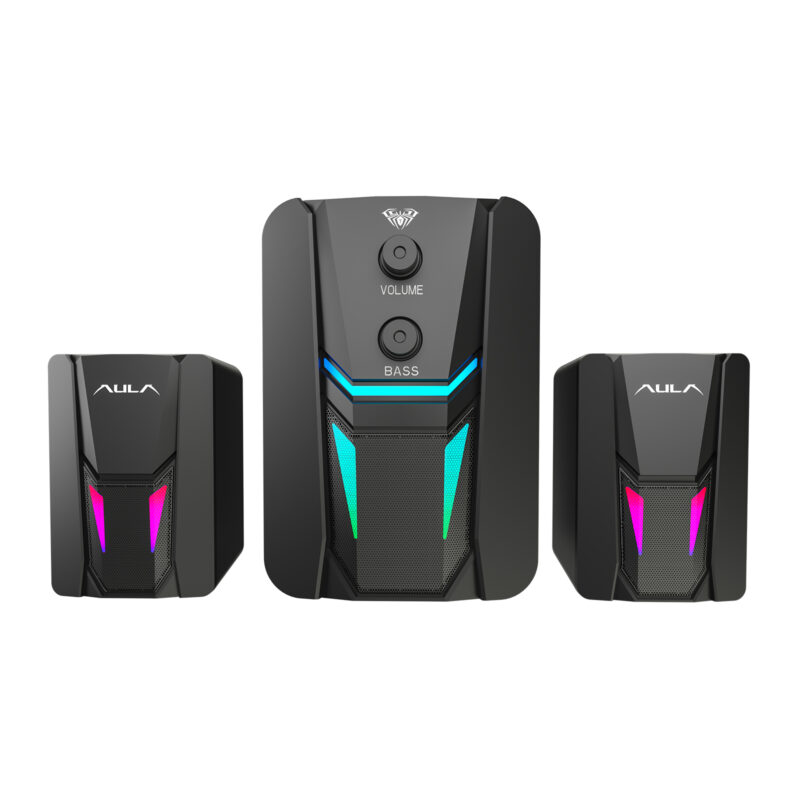 AULA N-189 2.1 Wired Desktop Speakers - 5W+3W*2 output 