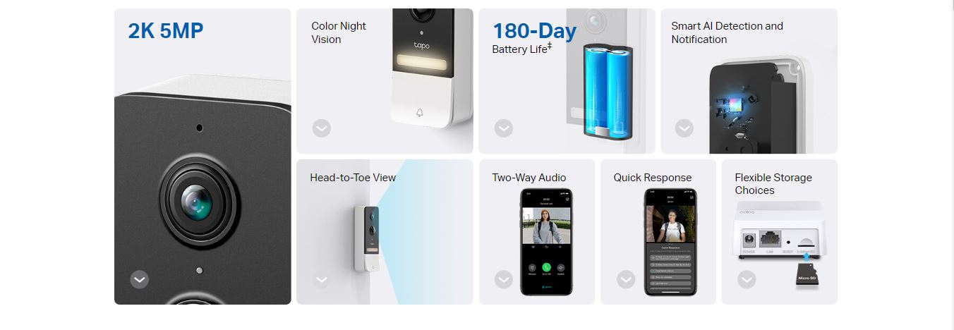 tp link Tapo Smart Battery Video Doorbell - Tapo D230S1