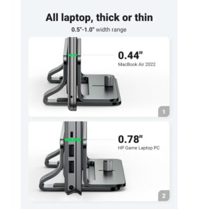 Ugreen Laptop Stand Vertical Aluminum Holder Adjustable for Up to 17"  - 3500969 - Image 3