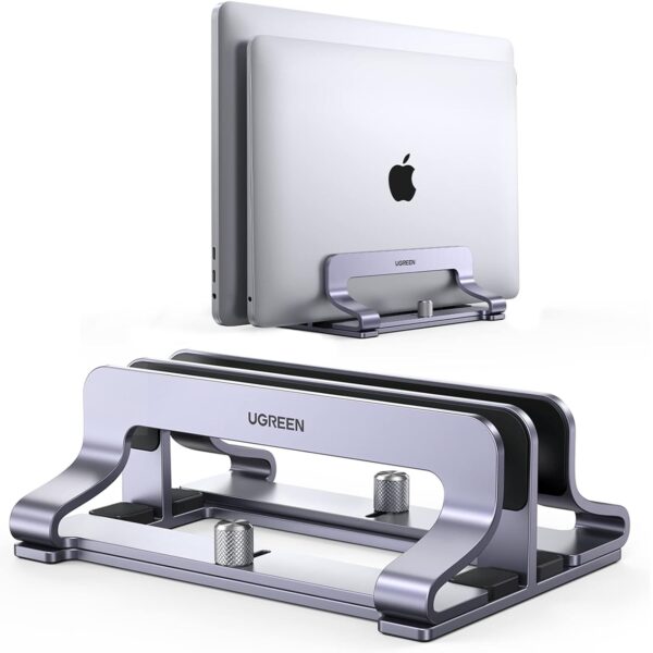 Ugreen Laptop Stand Vertical Dual Slot Aluminum Holder Adjustable for Up to 17"  - 60643