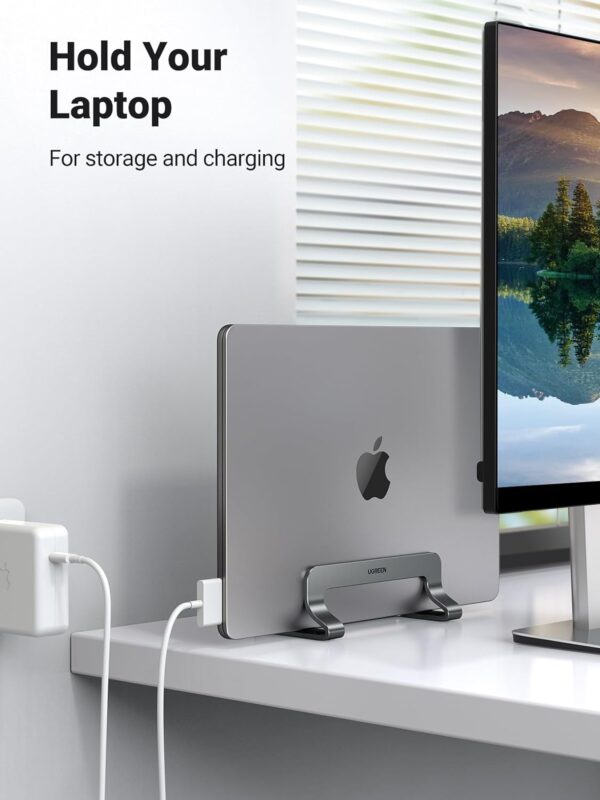 Ugreen Laptop Stand Vertical Aluminum Holder Adjustable for Up to 17"  - 3500969 - Image 6