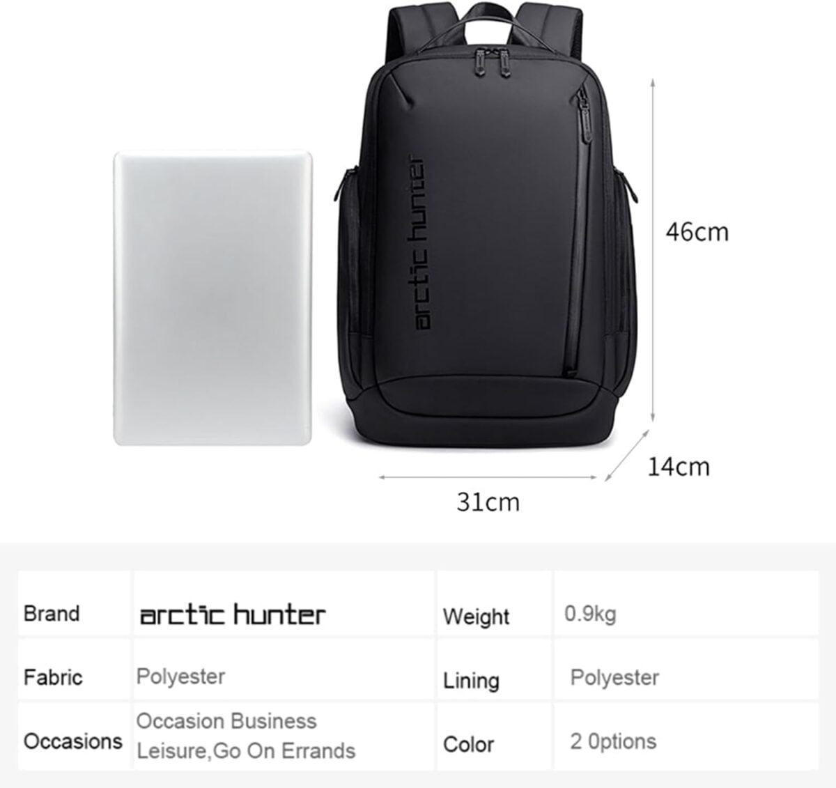 Arctic Hunter B00554 15.6" Laptop Backpack
