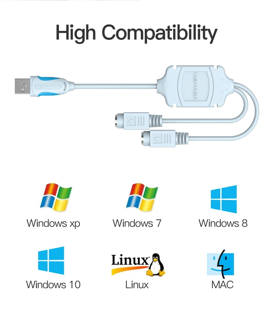 Vention PS2 Converter Cable 