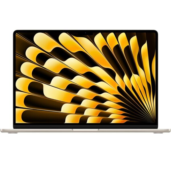 Apple MacBook Air 2024 " Apple M3 8-Core with 8-core GPU, 8GB RAM, 256GB SSD, 15" inch (2560x1664) Starlight Color " MRYR3LL/A