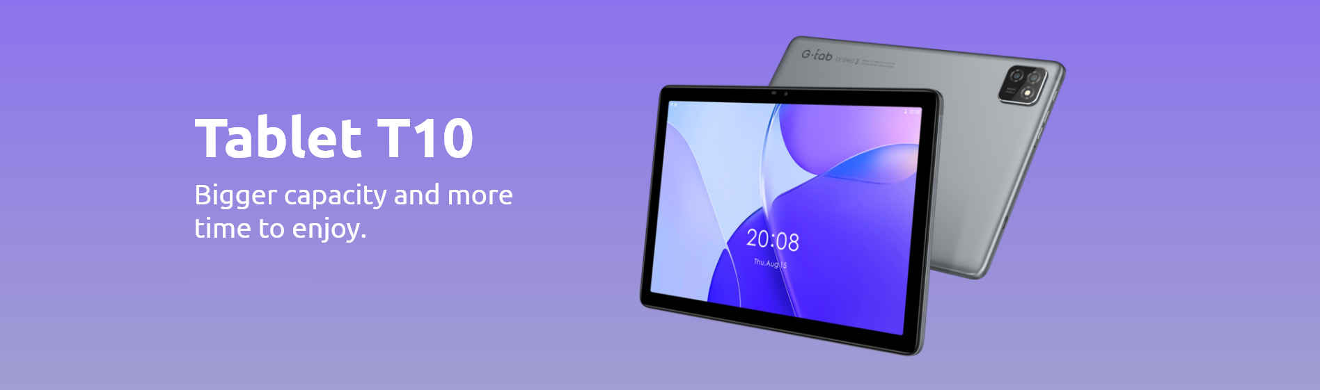 G-TAB Tablet T10 (10.01" (1280 x 800 IPS) / 4GB RAM / 64GB Storage / 4G / Gray / Android 13) [ T10 ]