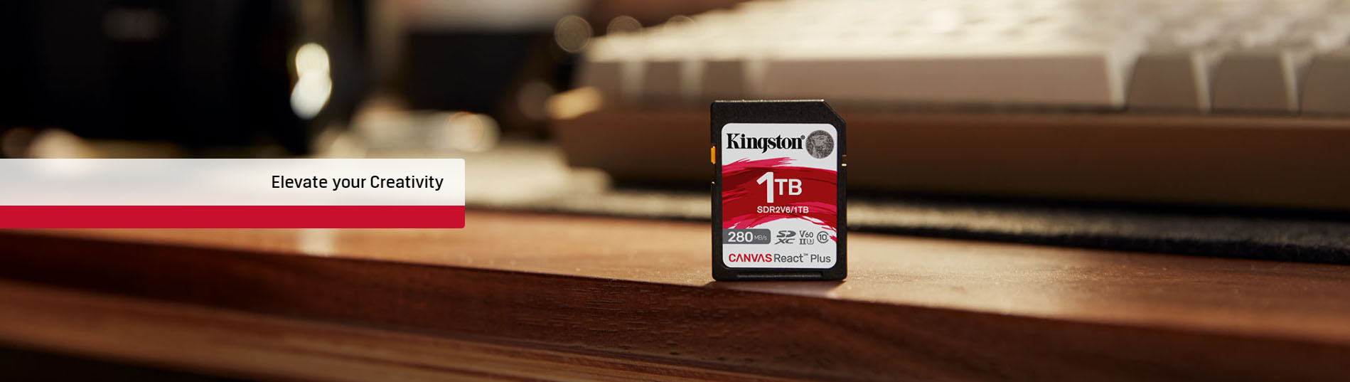 Kingston 1TB Canvas React Plus V60 SD Memory Card for 4K professional UHS-II cameras [ SDR2V6/1TB ]