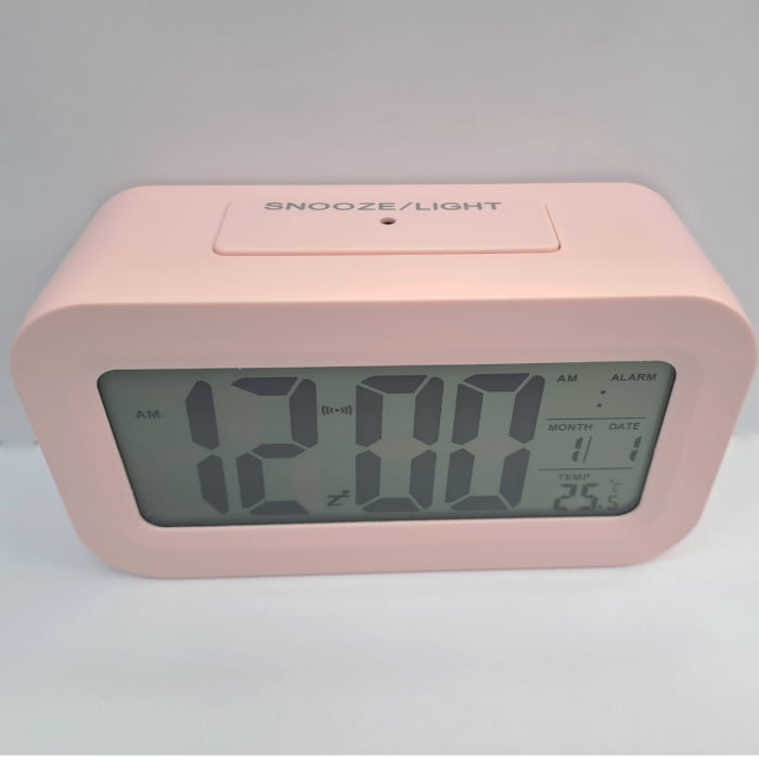 Digital Clock Backlight with Alarm Clock - pink - 8031 / V-C060 