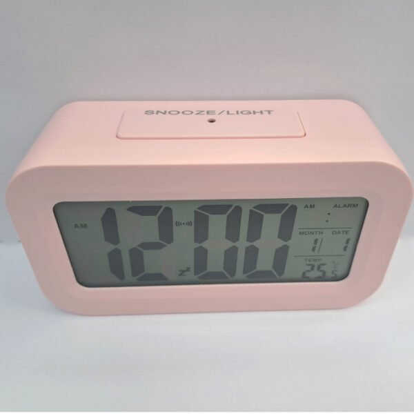 Digital Clock Backlight with Alarm Clock - pink - 8031 / V-C060