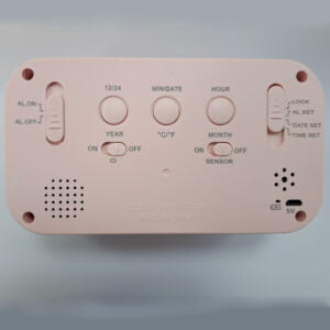 Digital Clock Backlight with Alarm Clock - pink - 8031 / V-C060 - Image 4