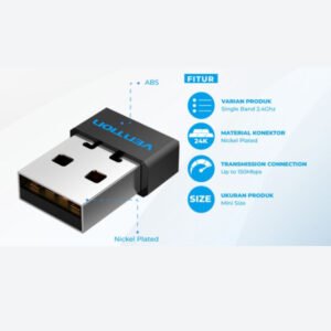 vention USB WIFI adapter 2.4GHz black - KDRB0 - Image 2